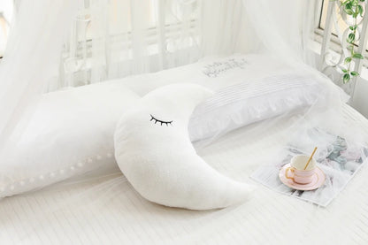 Stuffed Cloud, Moon, Star & Raindrop Plush Pillows | Soft Cushion Toys for Kids' Rooms & Gifts