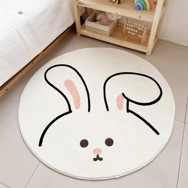 Animal Jungle Round Carpet - Soft Plush Play Mat for Kids' Jungle-Themed Rooms - 5