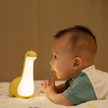 Dinosaur Night Light | USB Rechargeable Bedside Lamp for Kids