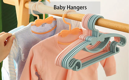 4Pcs Children Clothes Hanger Portable Display Baby Clothing Organizer Hangers - Windproof and Durable