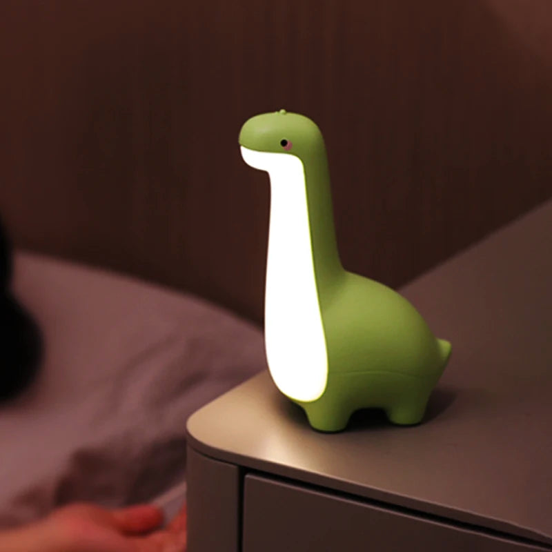 Dinosaur Night Light | USB Rechargeable Bedside Lamp for Kids