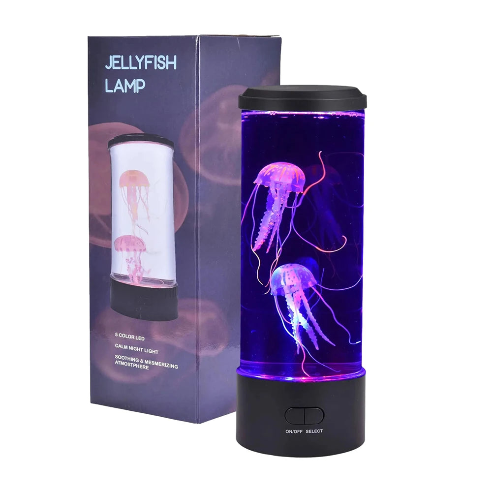 Color Changing Jellyfish Lamp | USB/Battery Powered Night Light for Kids