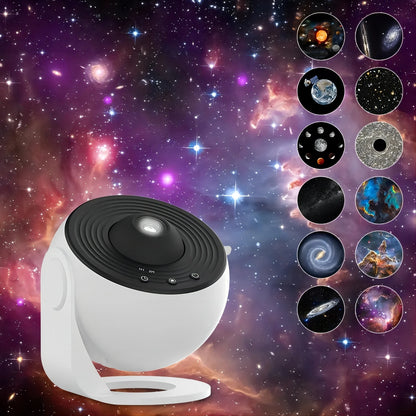 LED Galaxy Projector Night Light 360° Rotate Starry Sky Lamp