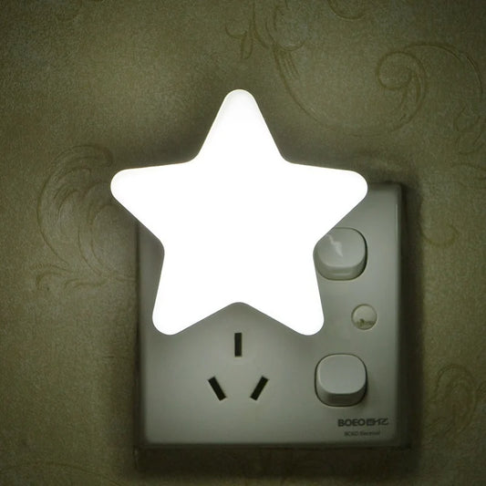 LED Star Night Light in Kids Room