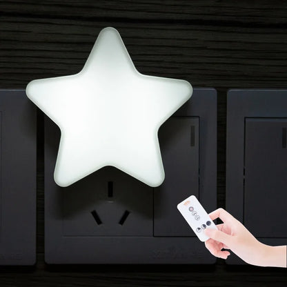 LED Star Night Light in Kids Room