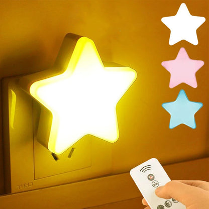 LED Star Night Light in Kids Room